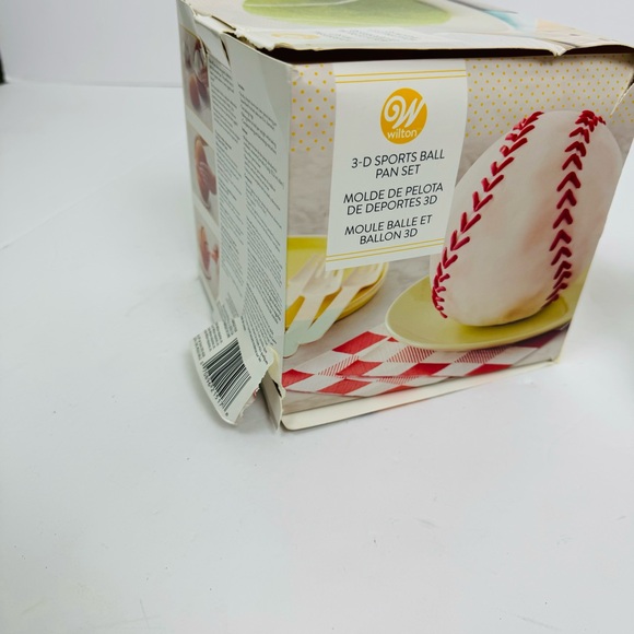 Wilton 3-D Sports Ball 6-Inch Aluminum Cake Pan Set - Picture 8 of 8